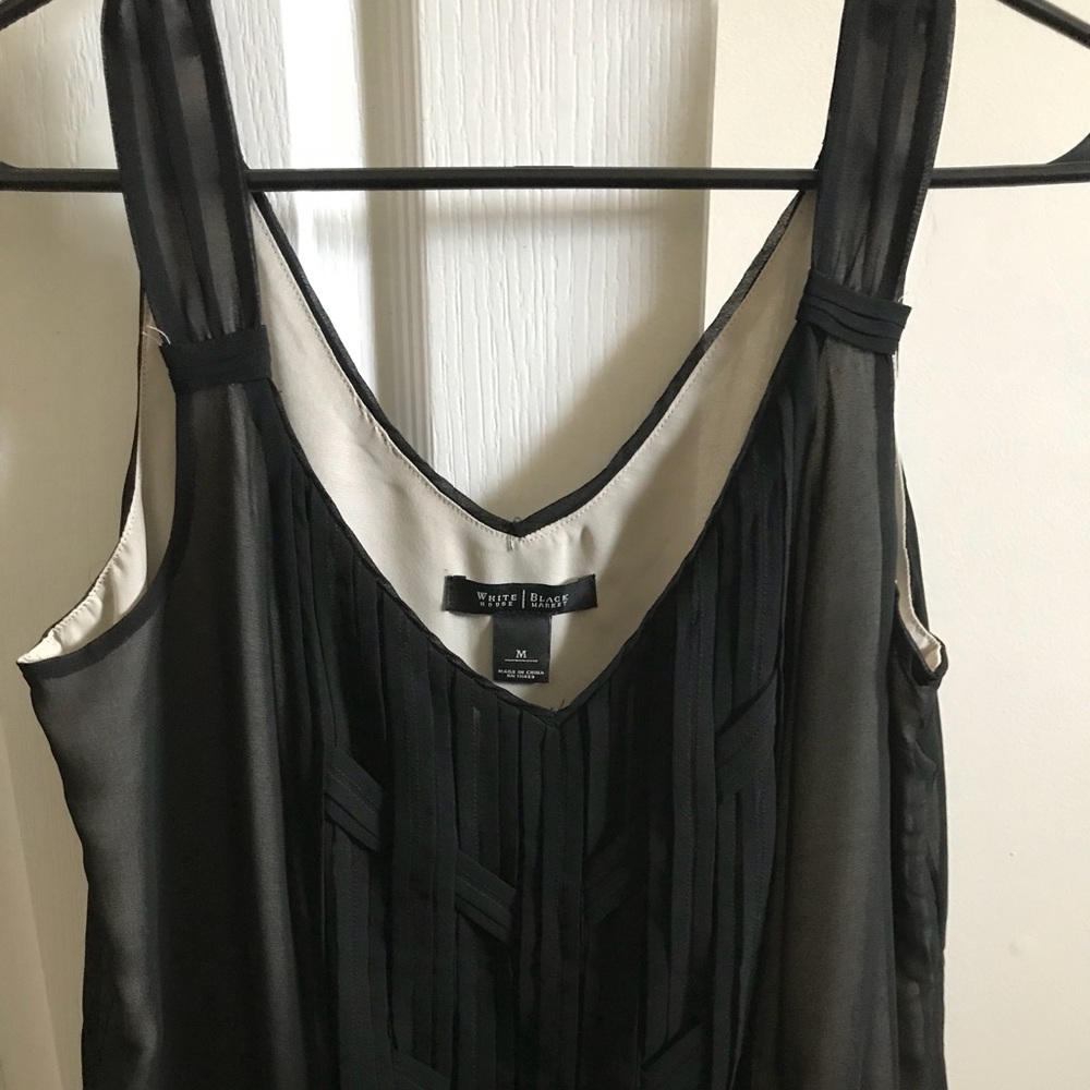White House Black Market sleeveless black top